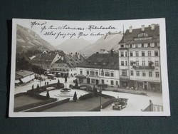 Képeslap, Postcard, Ausztria, Mariazell, Apotheke,Pubs, oldtimer,főtér látkép, hotel,patika,söröző