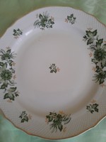 Green floral plate with a diameter of 26 cm