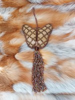 Christmas tree decoration butterfly pearl tassel