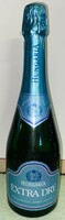 Old 1998 Hungarian extra dry champagne, the label is also in good condition