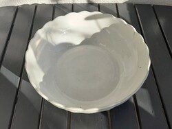 Fehér pörköltes tál vagy pogácsás tál