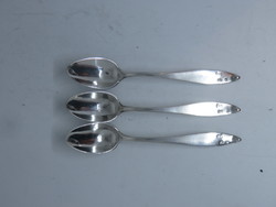 3 antique silver Komárom mocha spoons 1838