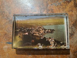 Antique cityscape paperweight with mother-of-pearl technique abbey