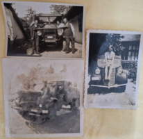 Három darab régi autós fotó egyben eladó