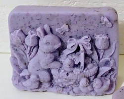 Soap Easter bunny lavender goat's milk