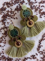 Unique earrings with Sujtas decoration