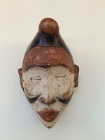 Antik afrikai maszk Bakongo népcsoport Kongó 446 fal 23 7808
