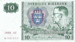 10 Kronor crown 1988 Sweden