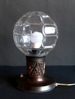 Sabransky artist bronze table lamp negotiable art deco design