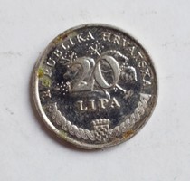 Croatia 20 lipa, 2007, money, coin