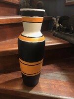 Large gorka livia painted ceramic vase, 40 cm
