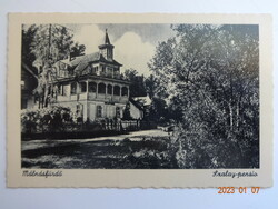 Régi postatiszta Weinstock képeslap: Málnásfürdő (Erdély), Szalay-pensio (Szalay panzió)