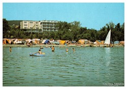 Alsóörs, Alsóörs. Kemping, strand képeslap, 1982