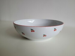 Retro cherry pattern lowland porcelain bowl 25 cm mid century cherry bowl