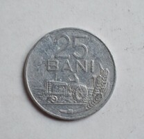 Romania 25 bani, 1982, money, coin