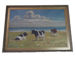 M. Nielsen: field landscape (signed, unknown painter, original title unknown)