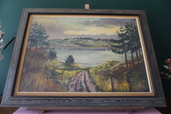 Marion Horn és Ellegörd festmény: Út a tóhoz (eredeti cím ismeretlen)