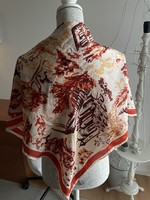 Giada pille light romantic silk scarf with delicate colors 86*86 cm, 100% silk