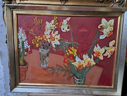 Gallery painting by László Tenk.