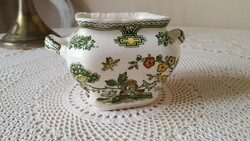 Antique English mason's earthenware sugar bowl
