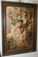 Antique print in a nice frame 505