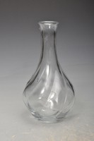 Retro artistic twisted pattern glass vase, flawless. 17 Cm