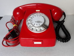 Retro CB76 MM piros tárcsás telefon