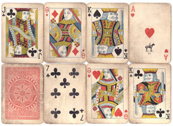54. Nemzetközi képes francia kártya Játékkártyagyár 1950 körül