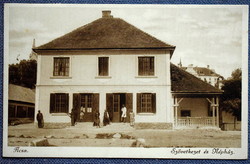 Acsa - cooperative and community center - photo postcard 1938