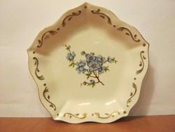 Anita  porcelán kék virágos tál
