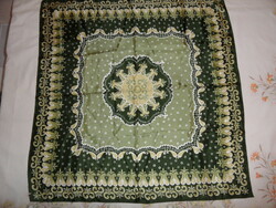 Green patterned women's scarf and shawl