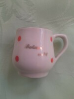 Balaton souvenir speckled tiny baby cup