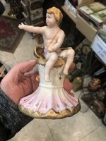 German putto statue made of porcelain, height 16 cm.