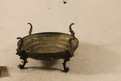 Antique baroque bronze bowl coaster 515