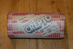 Crepto eredeti bontatlan 2 tekercses WC papír retro közért lábatlani paírgyár