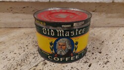 Regular grind old master coffee old coffee tin