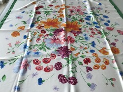 Silk scarf with thousands of flowers, 82 x 81 cm