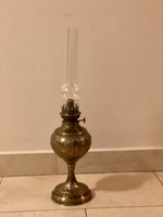 Antique copper petroleum lamp