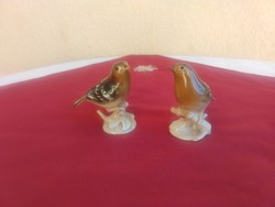Royal Dux  madár pár ,,12 x 10 cm,, Hibátlan,,