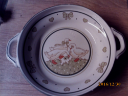 Pfalz ceramic bowl with goose pattern