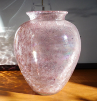Karcagi fátyolüveg váza 22 cm