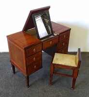 1Q135 antique braid dressing table, age around 1830-1850