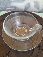 Beautiful old glass coffee cup