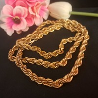 Gilded Israeli necklaces 90 cm