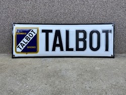 Talbot - domború zománctábla (100 cm x 34 cm)