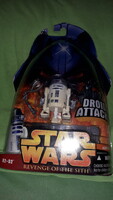 VINTAGE STAR WARS R2-D2 ARTU DETU HARCI DROID ROBOT-HASBRO játék figura BONTATLAN dobozával GYŰJTŐI