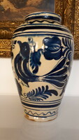 Nagyméretű dupla madaras korondi kerámia váza 25 cm