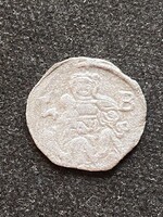 II. Lajos moneta nova denar l-b (Buda) 1524 eh:675