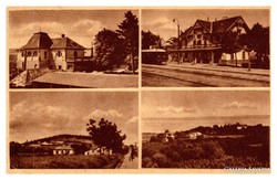 Alsóörs, greetings from Alsóörs postcard, 1952
