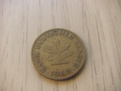 10   Pfennig   1949   (  F  )    Németország